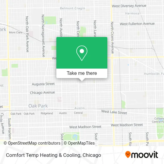 Comfort Temp Heating & Cooling map
