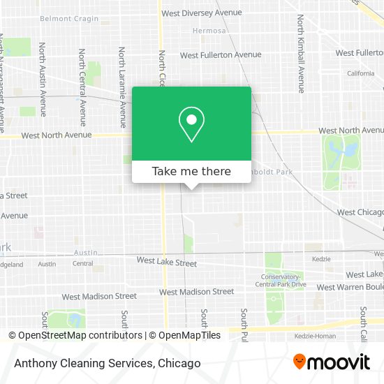 Mapa de Anthony Cleaning Services