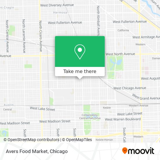 Mapa de Avers Food Market