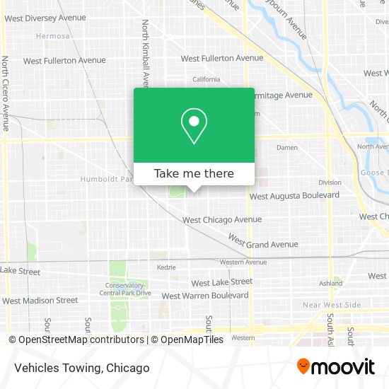 Vehicles Towing map