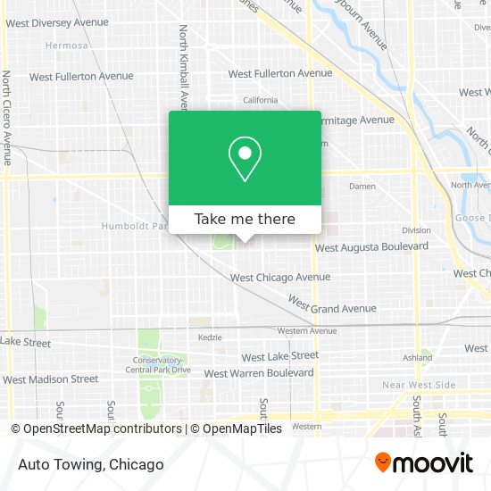 Auto Towing map