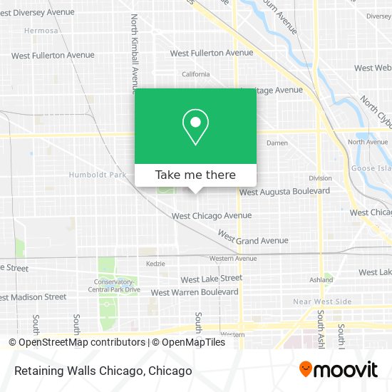 Retaining Walls Chicago map