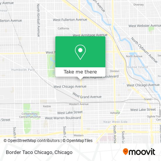 Border Taco Chicago map