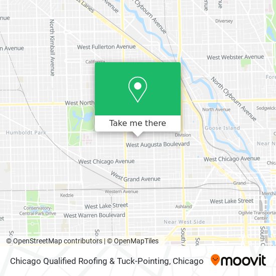Chicago Qualified Roofing & Tuck-Pointing map