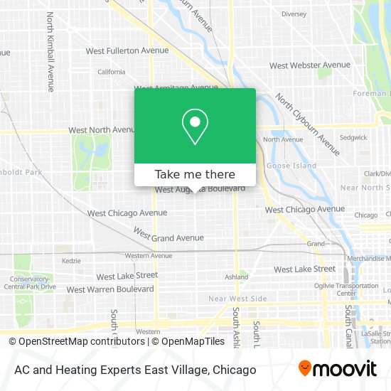 AC and Heating Experts East Village map