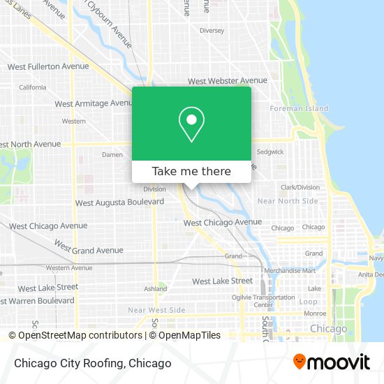 Chicago City Roofing map