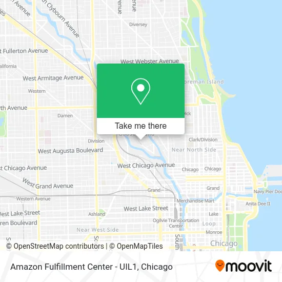 Amazon Fulfillment Center - UIL1 map