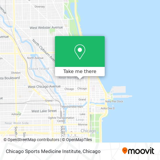 Chicago Sports Medicine Institute map