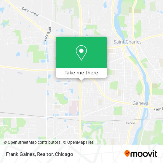 Frank Gaines, Realtor map
