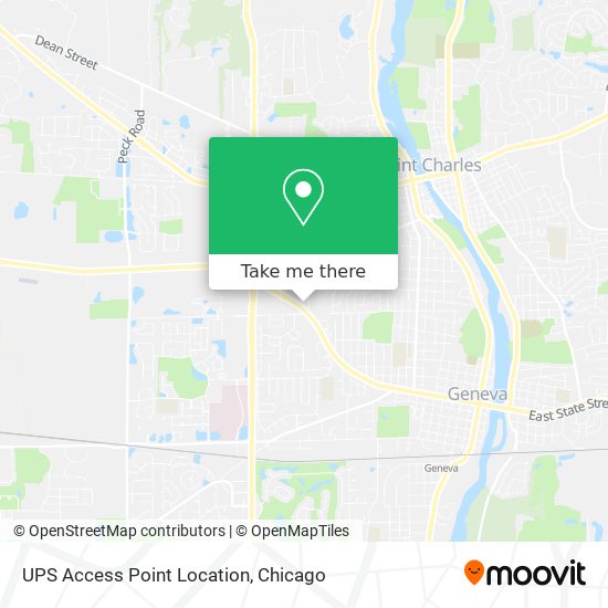 UPS Access Point Location map