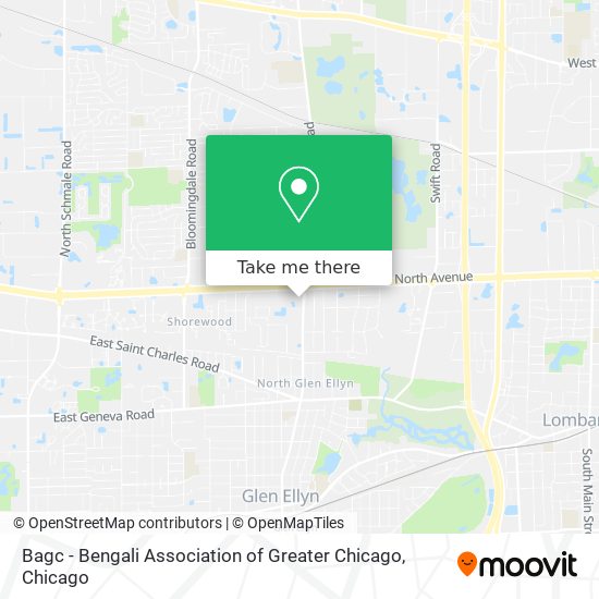 Bagc - Bengali Association of Greater Chicago map