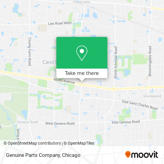 Mapa de Genuine Parts Company