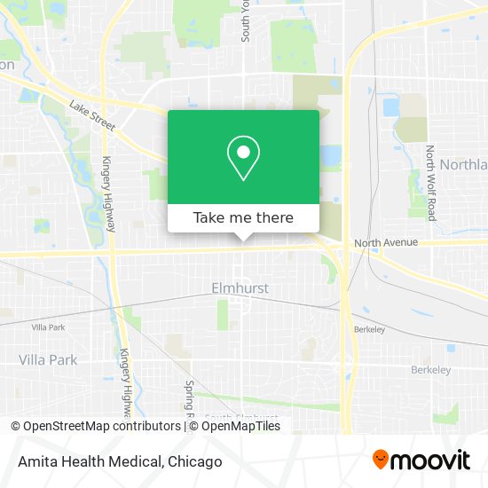 Amita Health Medical map