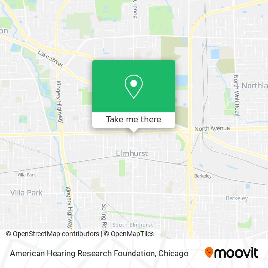 American Hearing Research Foundation map