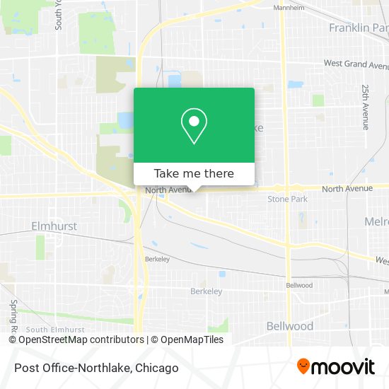 Post Office-Northlake map