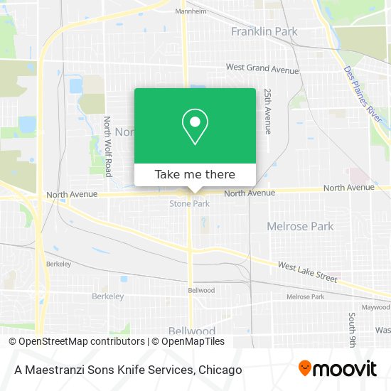 A Maestranzi Sons Knife Services map