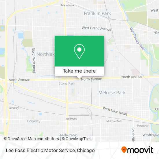 Mapa de Lee Foss Electric Motor Service