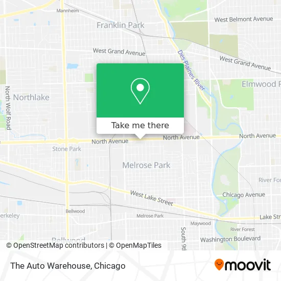 The Auto Warehouse map