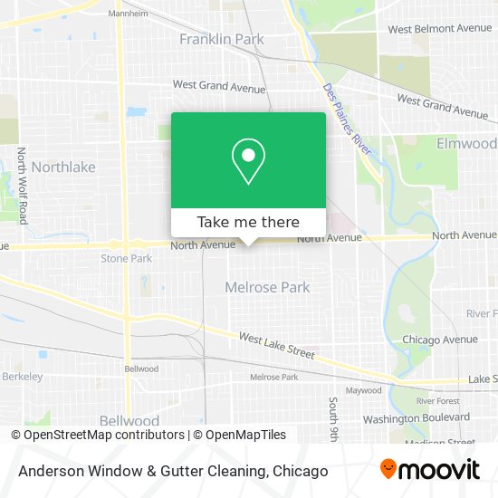 Anderson Window & Gutter Cleaning map