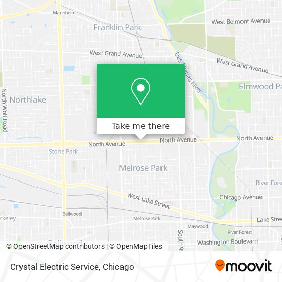 Crystal Electric Service map