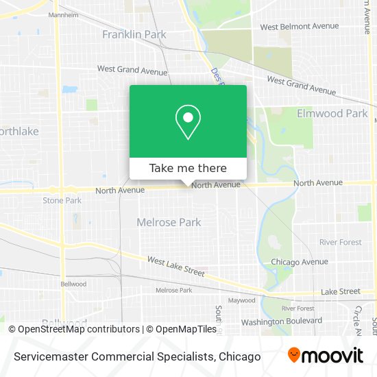 Servicemaster Commercial Specialists map