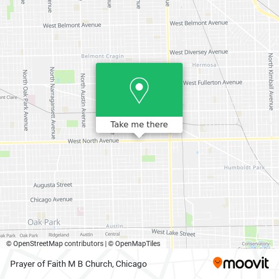 Prayer of Faith M B Church map