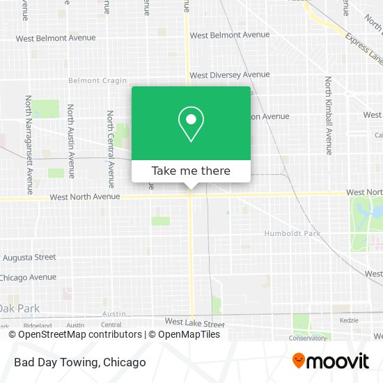 Bad Day Towing map
