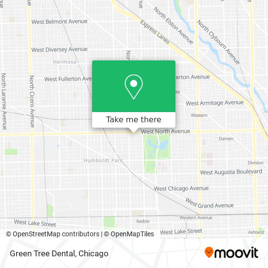 Green Tree Dental map