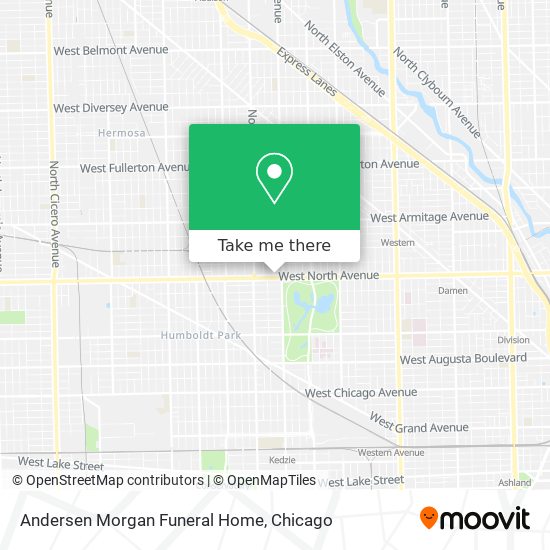 Mapa de Andersen Morgan Funeral Home