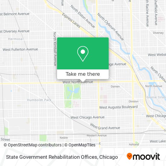 State Government Rehabilitation Offices map