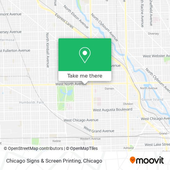 Chicago Signs & Screen Printing map