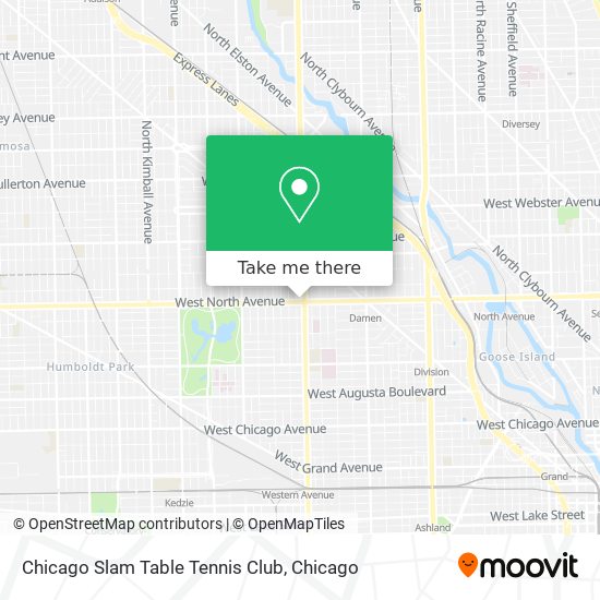 Chicago Slam Table Tennis Club map