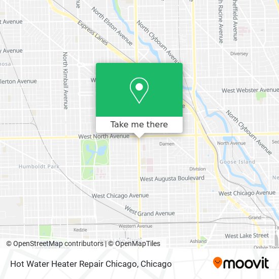 Mapa de Hot Water Heater Repair Chicago