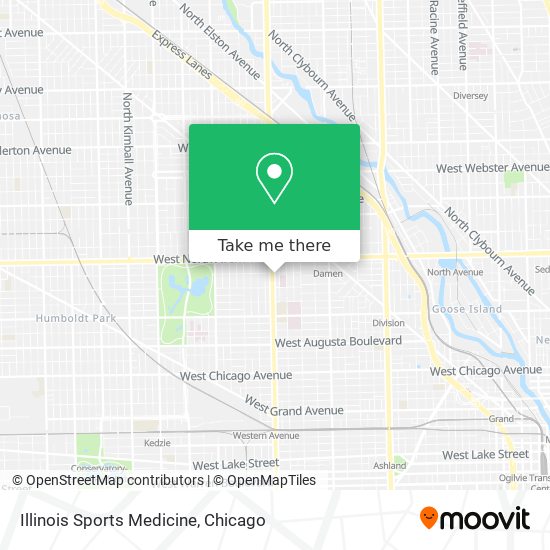 Illinois Sports Medicine map
