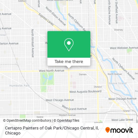 Mapa de Certapro Painters of Oak Park / Chicago Central, Il