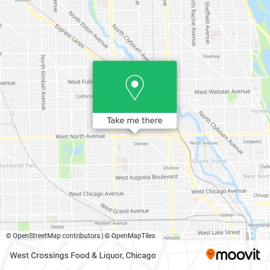 West Crossings Food & Liquor map