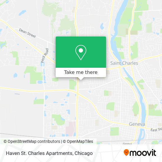 Mapa de Haven St. Charles Apartments