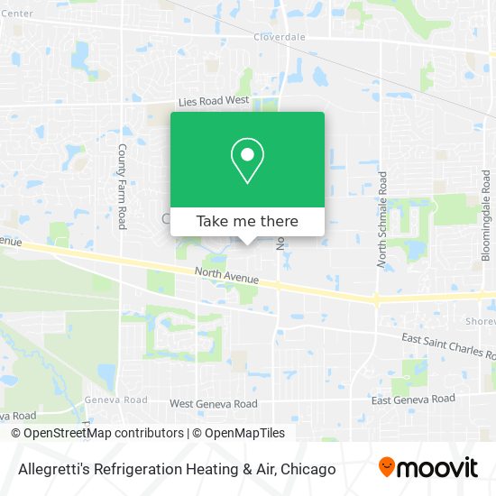 Mapa de Allegretti's Refrigeration Heating & Air