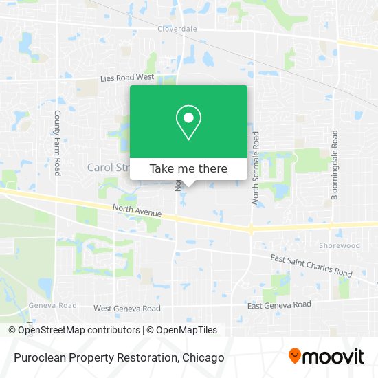 Puroclean Property Restoration map