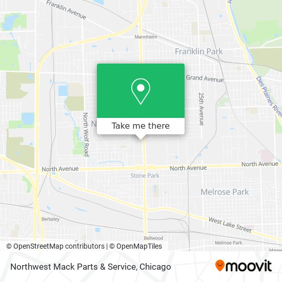 Northwest Mack Parts & Service map