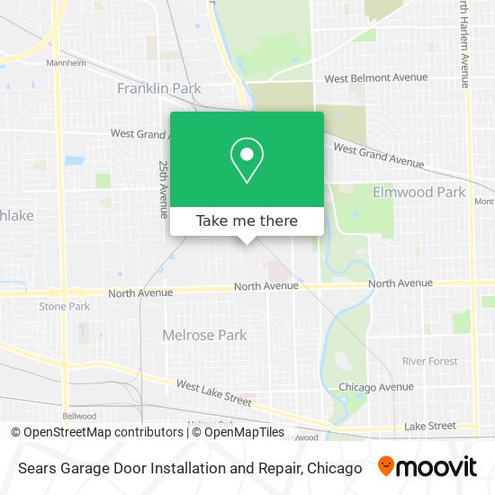 Mapa de Sears Garage Door Installation and Repair