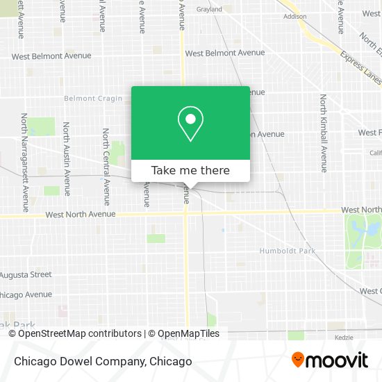 Chicago Dowel Company map