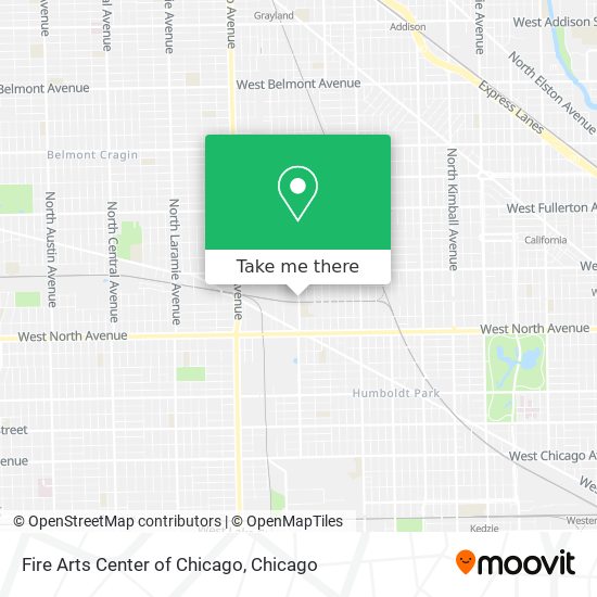 Mapa de Fire Arts Center of Chicago