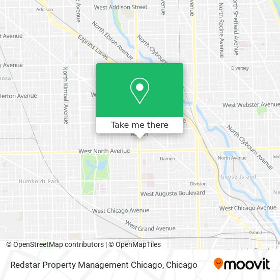 Redstar Property Management Chicago map
