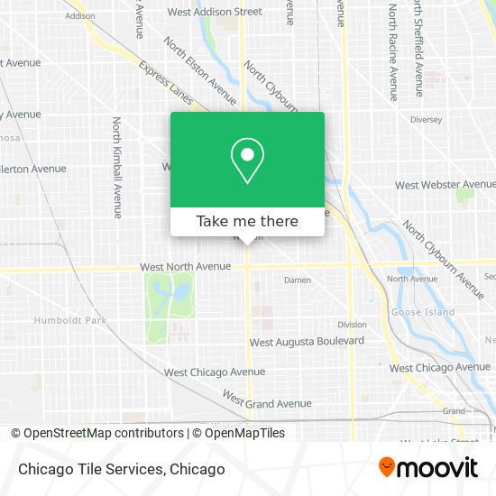 Chicago Tile Services map