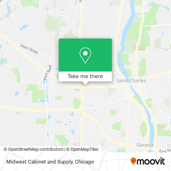 Mapa de Midwest Cabinet and Supply