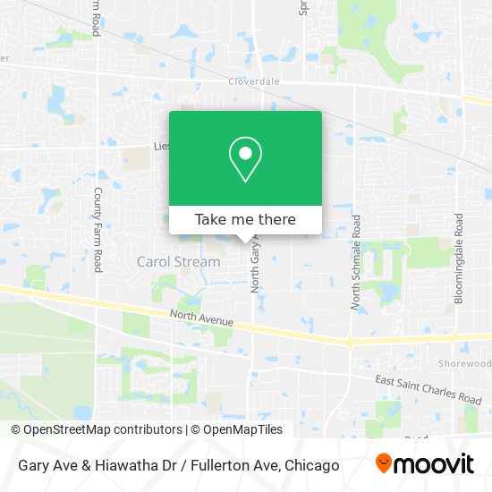 Mapa de Gary Ave & Hiawatha Dr / Fullerton Ave