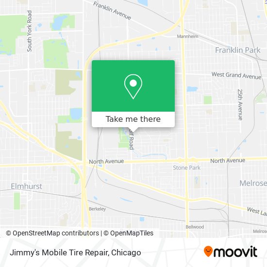 Jimmy's Mobile Tire Repair map