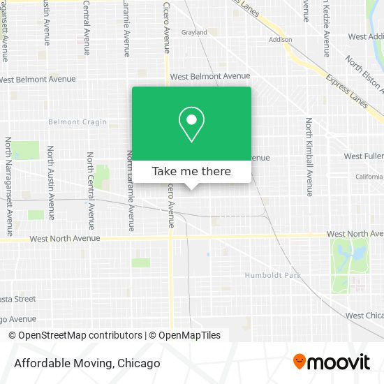 Affordable Moving map