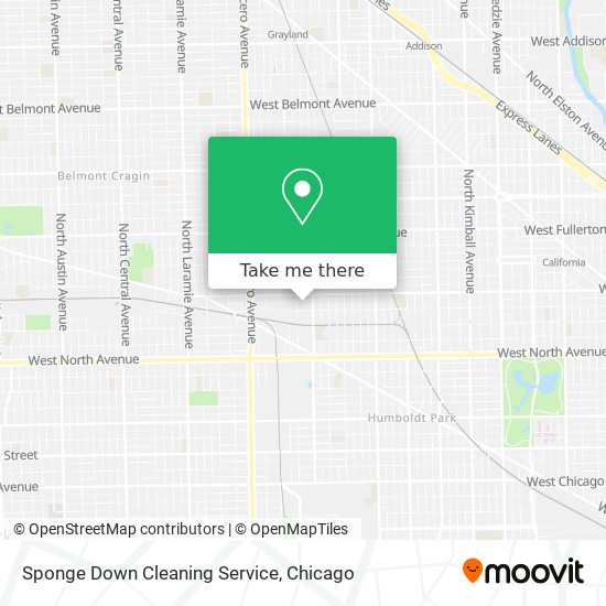 Sponge Down Cleaning Service map